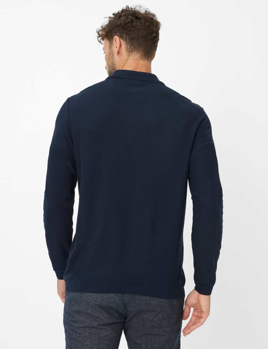 Eurex By Brax Men's Fashion Polos Style PAROS Dark Blue ➜ - Buy At Brax