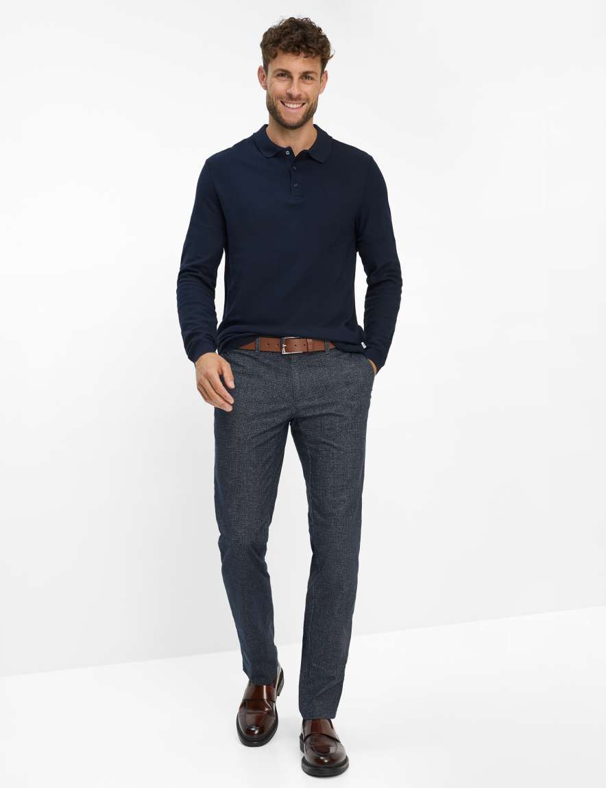 Eurex By Brax Men's Fashion Polos Style PAROS Dark Blue ➜ - Buy At Brax