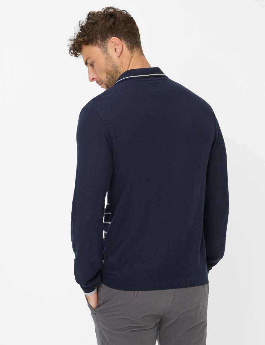 Eurex By Brax Men's Fashion Polos Style PAROS Dark Blue ➜ - Buy At Brax