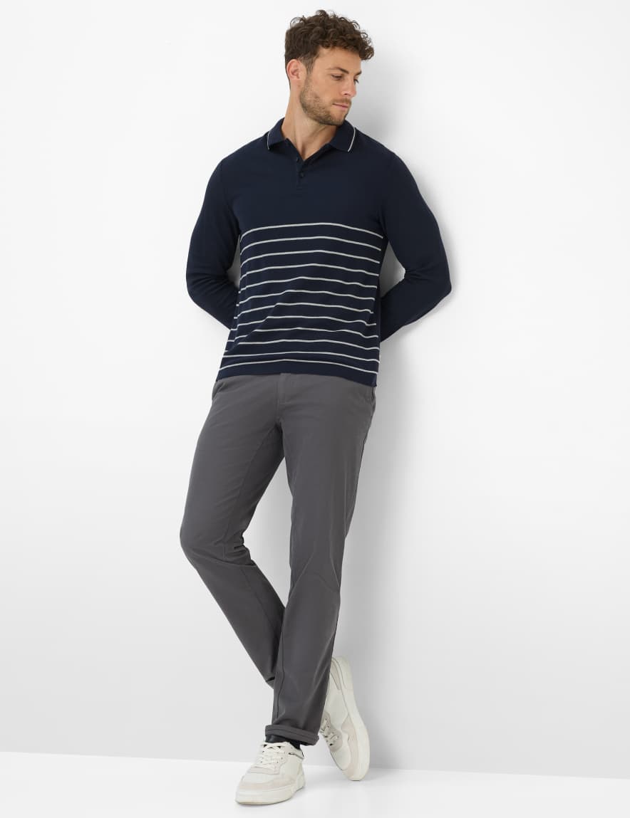 Eurex By Brax Men's Fashion Polos Style PAROS Dark Blue ➜ - Buy At Brax