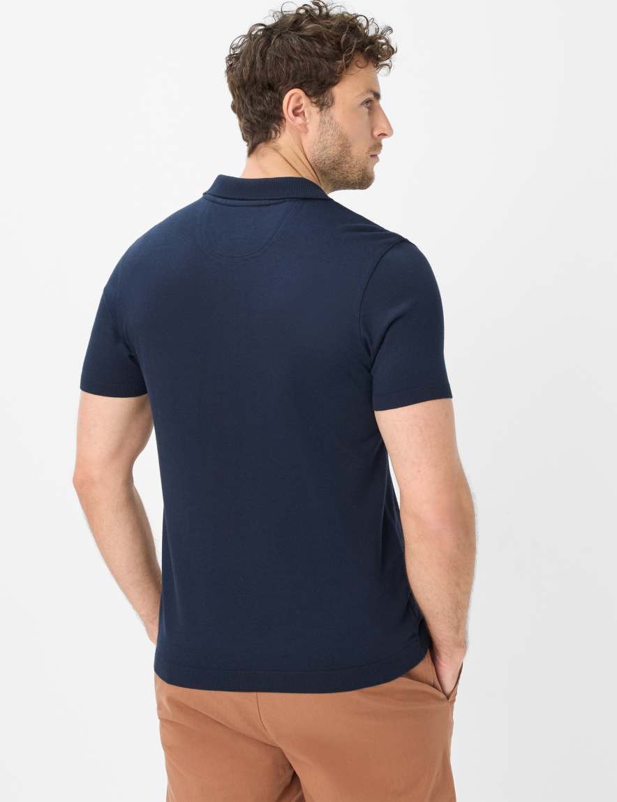 Eurex By Brax Men's Fashion Polos Style PARVIS Dark Blue ➜ - Buy At Brax