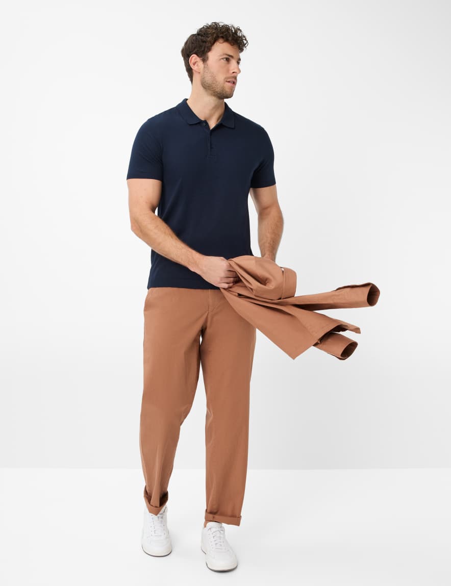 Eurex By Brax Men's Fashion Polos Style PARVIS Dark Blue ➜ - Buy At Brax