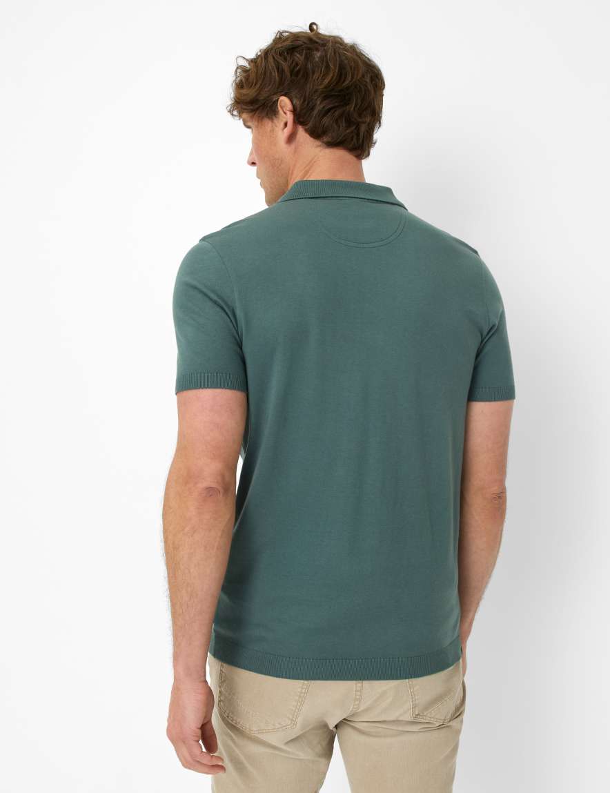 Eurex By Brax Men's Fashion Polos Style PARVIS Dark Green ➜ - Buy At Brax