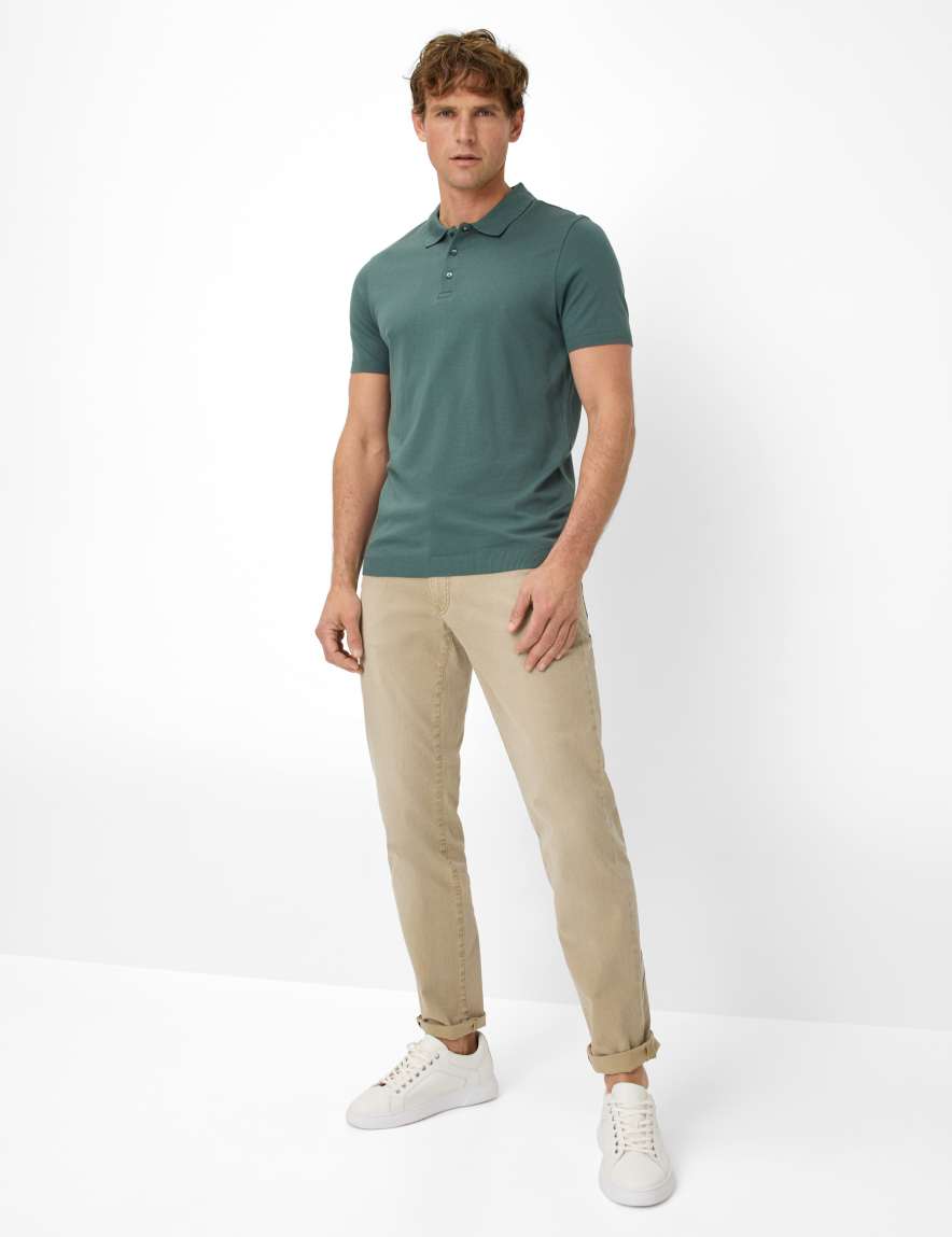 Eurex By Brax Men's Fashion Polos Style PARVIS Dark Green ➜ - Buy At Brax