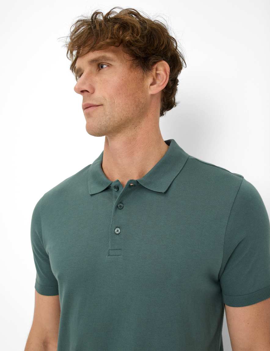Eurex By Brax Men's Fashion Polos Style PARVIS Dark Green ➜ - Buy At Brax