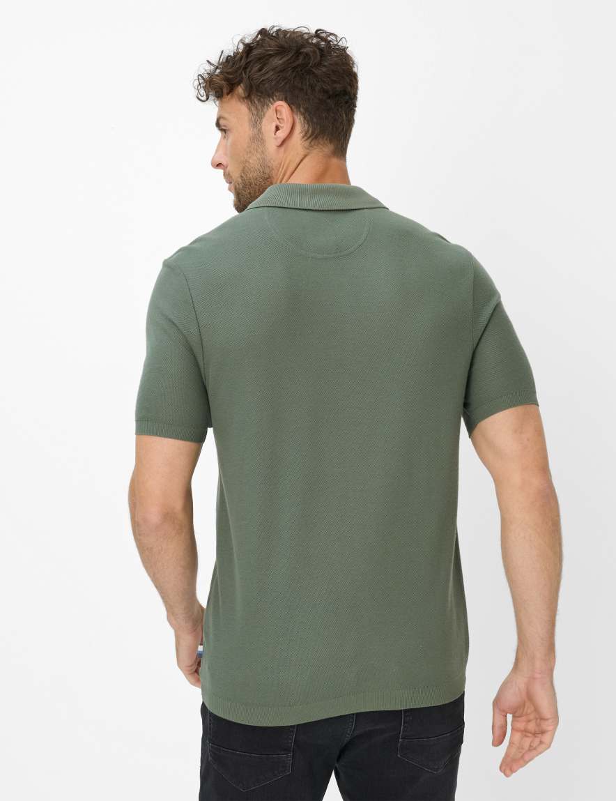 Eurex By Brax Men's Fashion Polos Style PARVIS Green ➜ - Buy Now At Brax