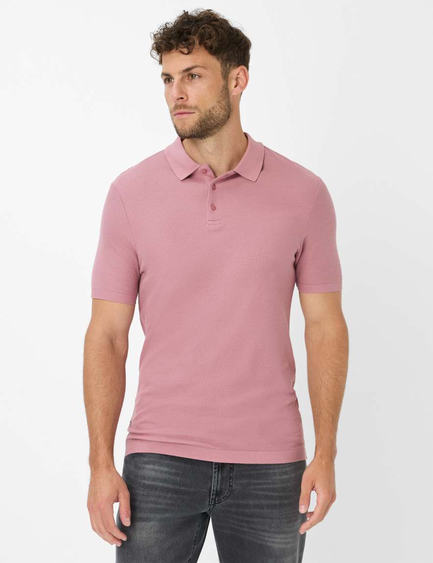 eurex by brax Men's fashion Polos Style PARVIS Rose ➜ - buy now at Brax