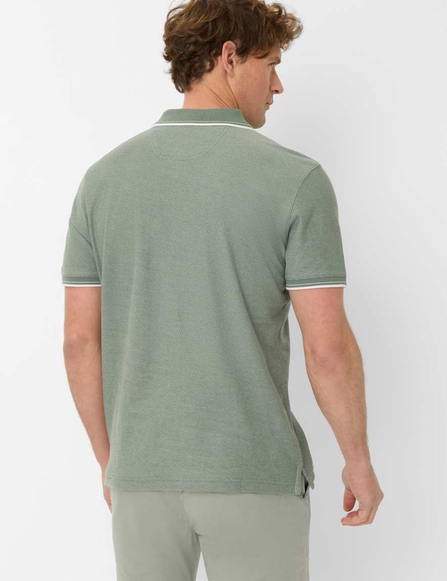 Eurex By Brax Men's Fashion Polos Style PATRICK Green ➜ - Buy Now At Brax