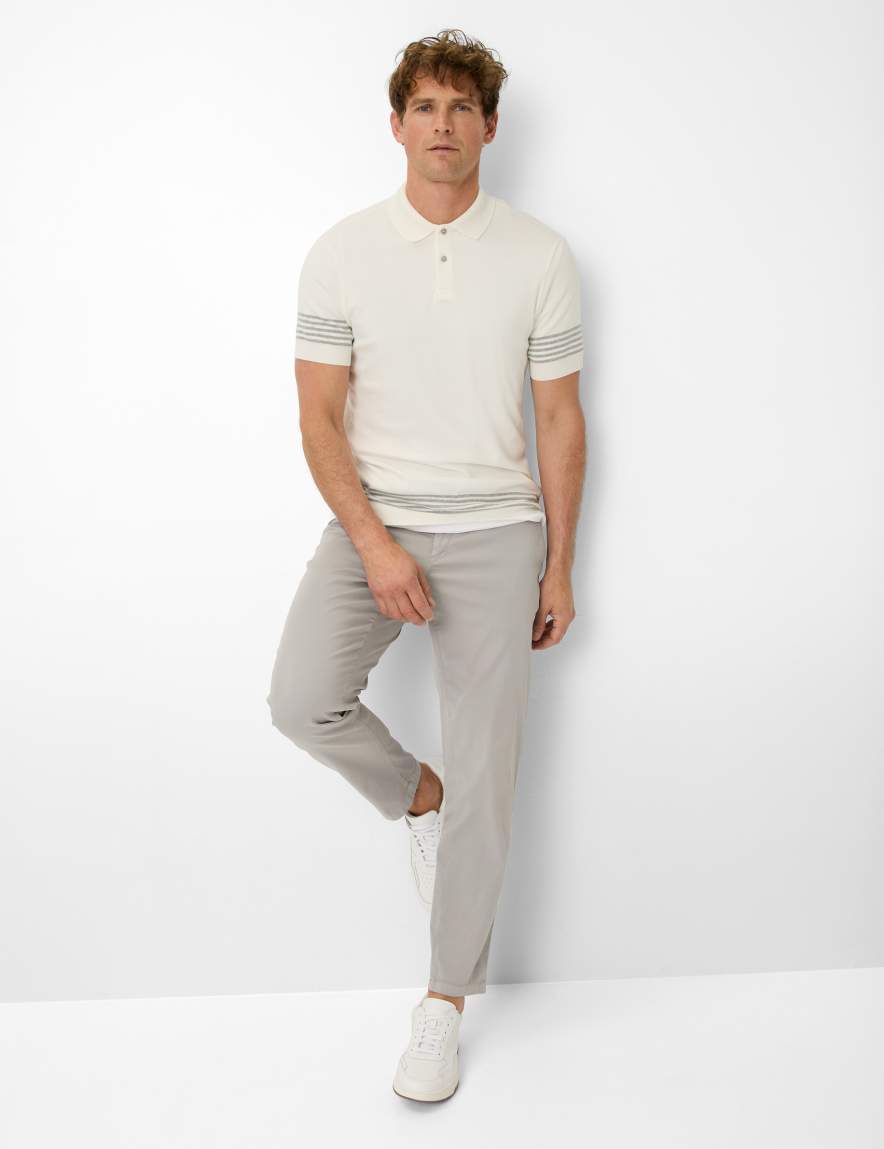 Eurex By Brax Men's Fashion Polos Style PAVEL Cream White ➜ - Buy At Brax