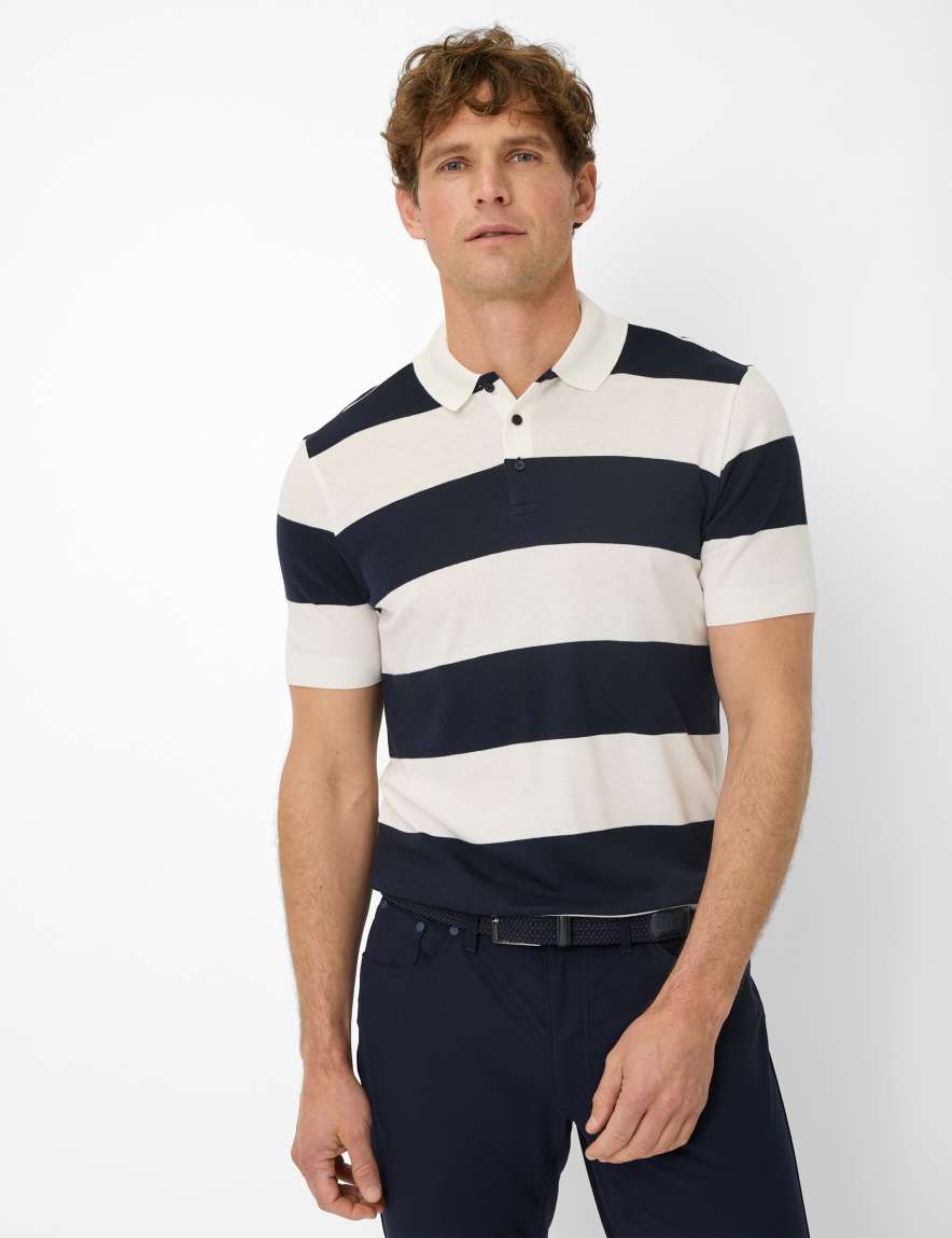 eurex by brax Men's fashion Polos Style PAVEL Dark Blue ➜ - buy at Brax