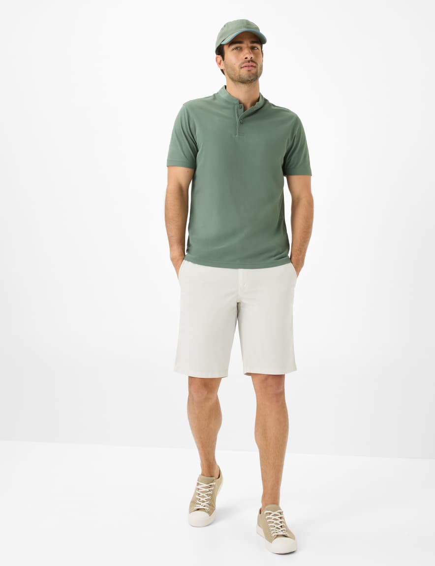 Eurex By Brax Men's Fashion Polos Style PELE Green ➜ - Buy Now At Brax