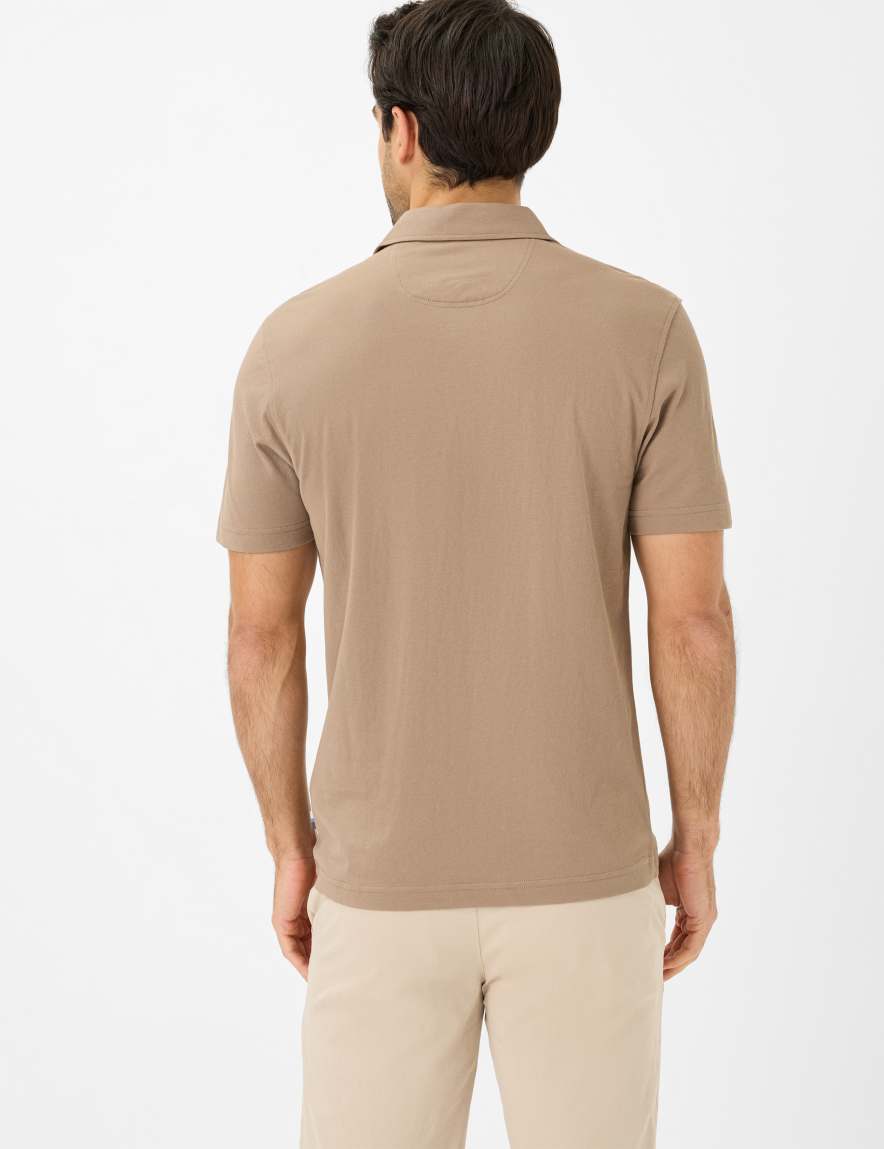 Eurex By Brax Men's Fashion Polos Style PEPE Brown ➜ - Buy Now At Brax