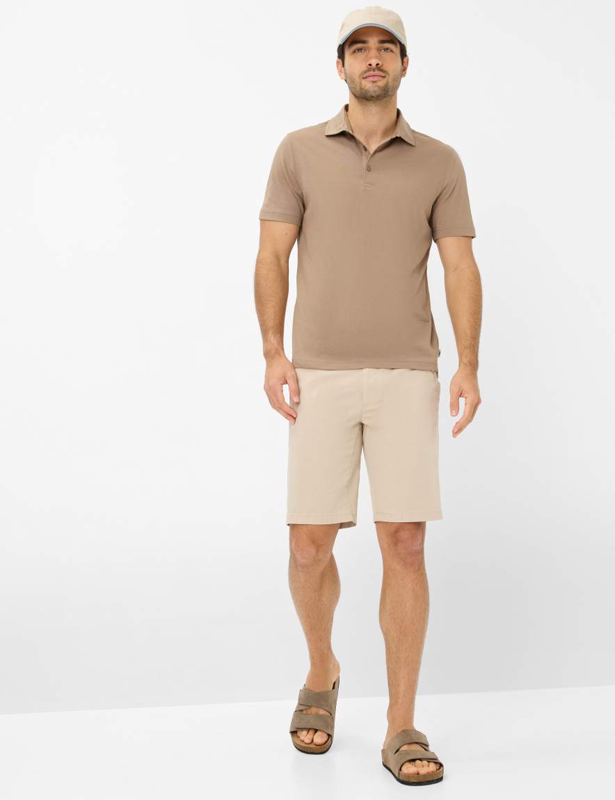 Eurex By Brax Men's Fashion Polos Style PEPE Brown ➜ - Buy Now At Brax