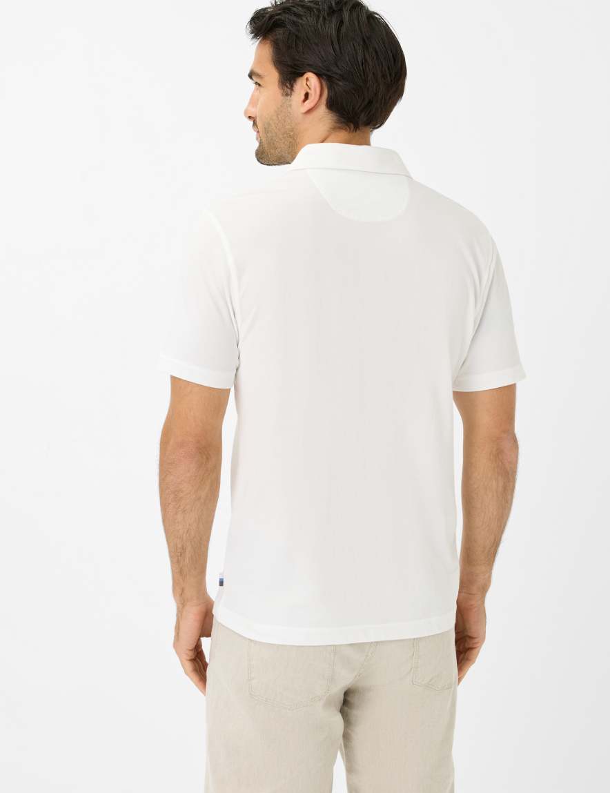 Eurex By Brax Men's Fashion Polos Style PEPE Cream White ➜ - Buy At Brax