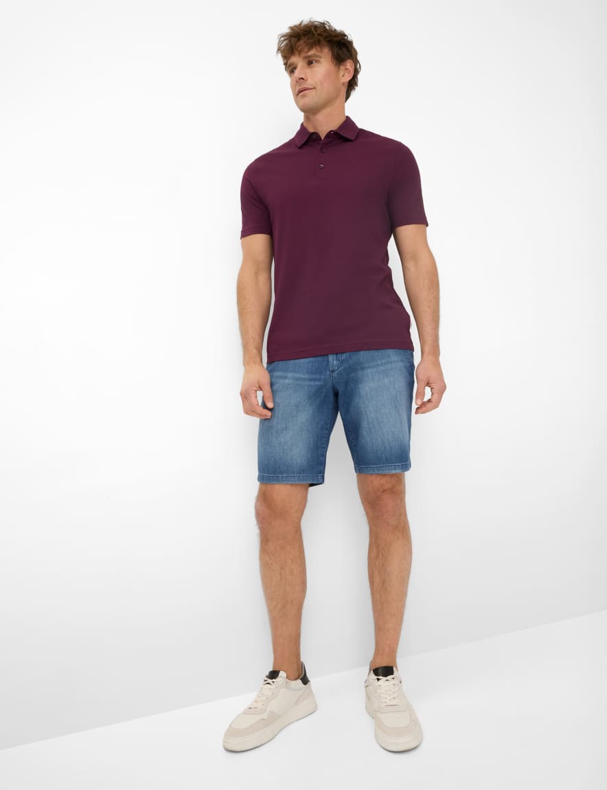 Eurex By Brax Men's Fashion Polos Style PEPE Dark Purple ➜ - Buy At Brax