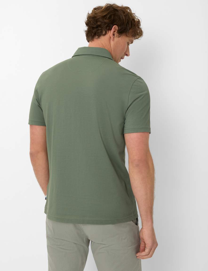 Eurex By Brax Men's Fashion Polos Style PEPE Green ➜ - Buy Now At Brax