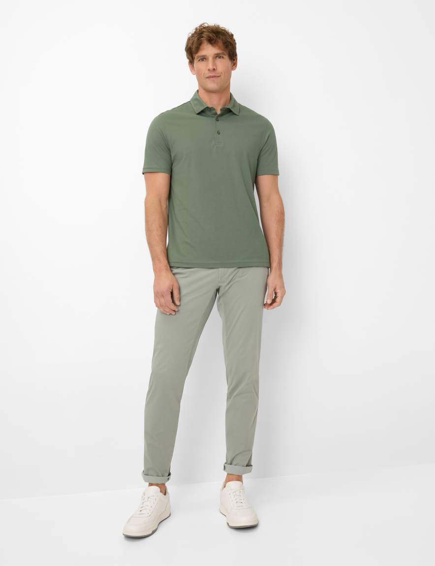 Eurex By Brax Men's Fashion Polos Style PEPE Green ➜ - Buy Now At Brax