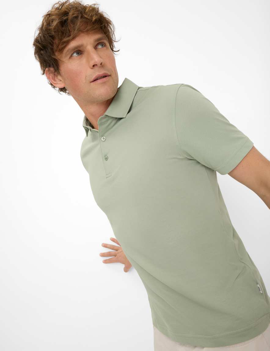 Eurex By Brax Men's Fashion Polos Style PEPE Light Green ➜ - Buy At Brax
