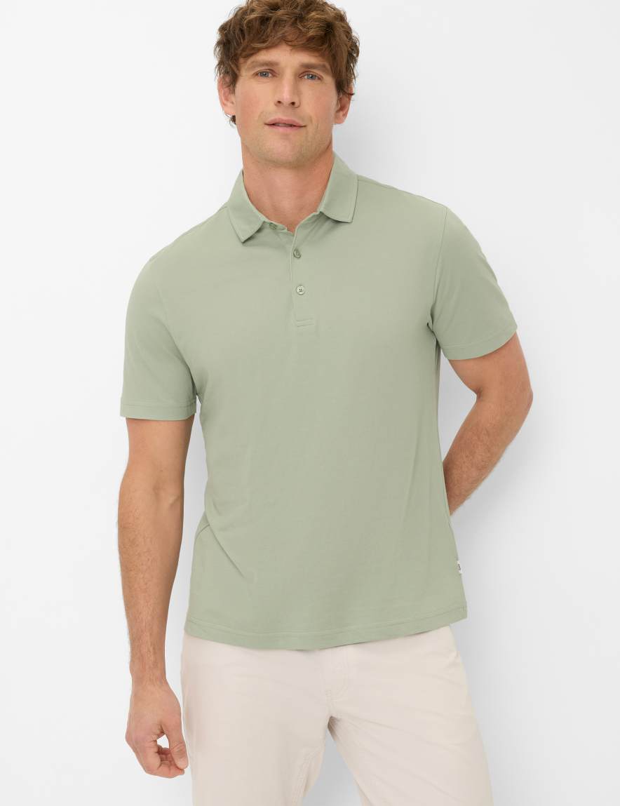 eurex by brax Men's fashion Polos Style PEPE Light Green ➜ - buy at Brax