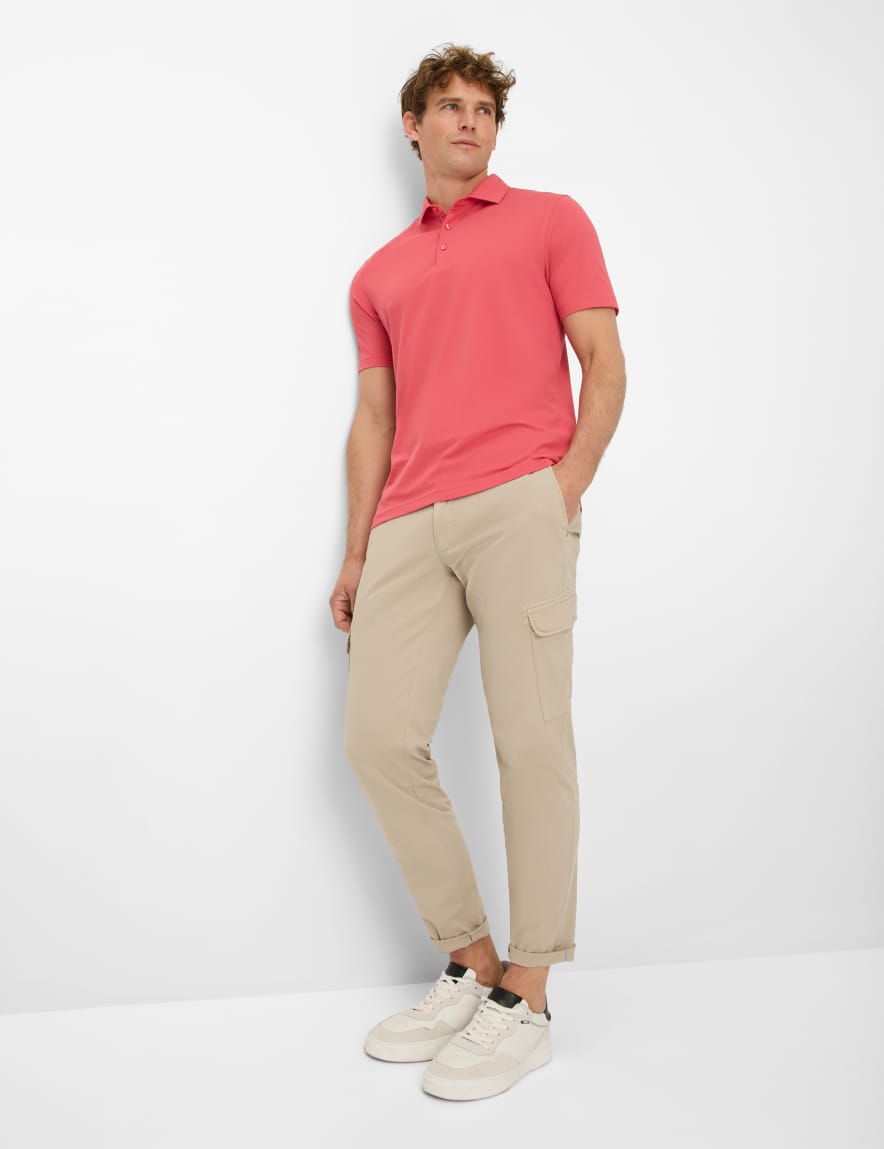 Eurex By Brax Men's Fashion Polos Style PEPE Light Red ➜ - Buy At Brax