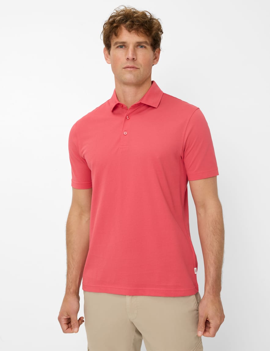 eurex by brax Men's fashion Polos Style PEPE Light Red ➜ - buy at Brax