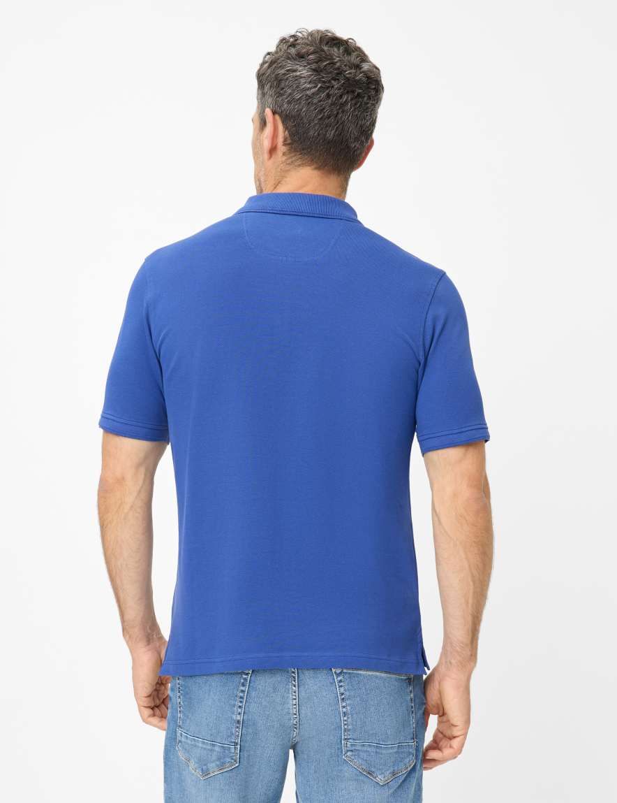 Eurex By Brax Men's Fashion Polos Style PETE Blue ➜ - Buy Now At Brax