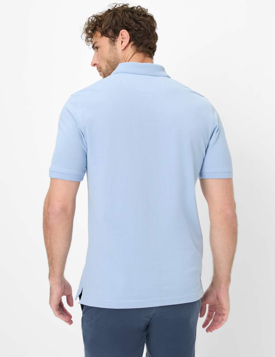 Eurex By Brax Men's Fashion Polos Style PETE Light Blue ➜ - Buy At Brax