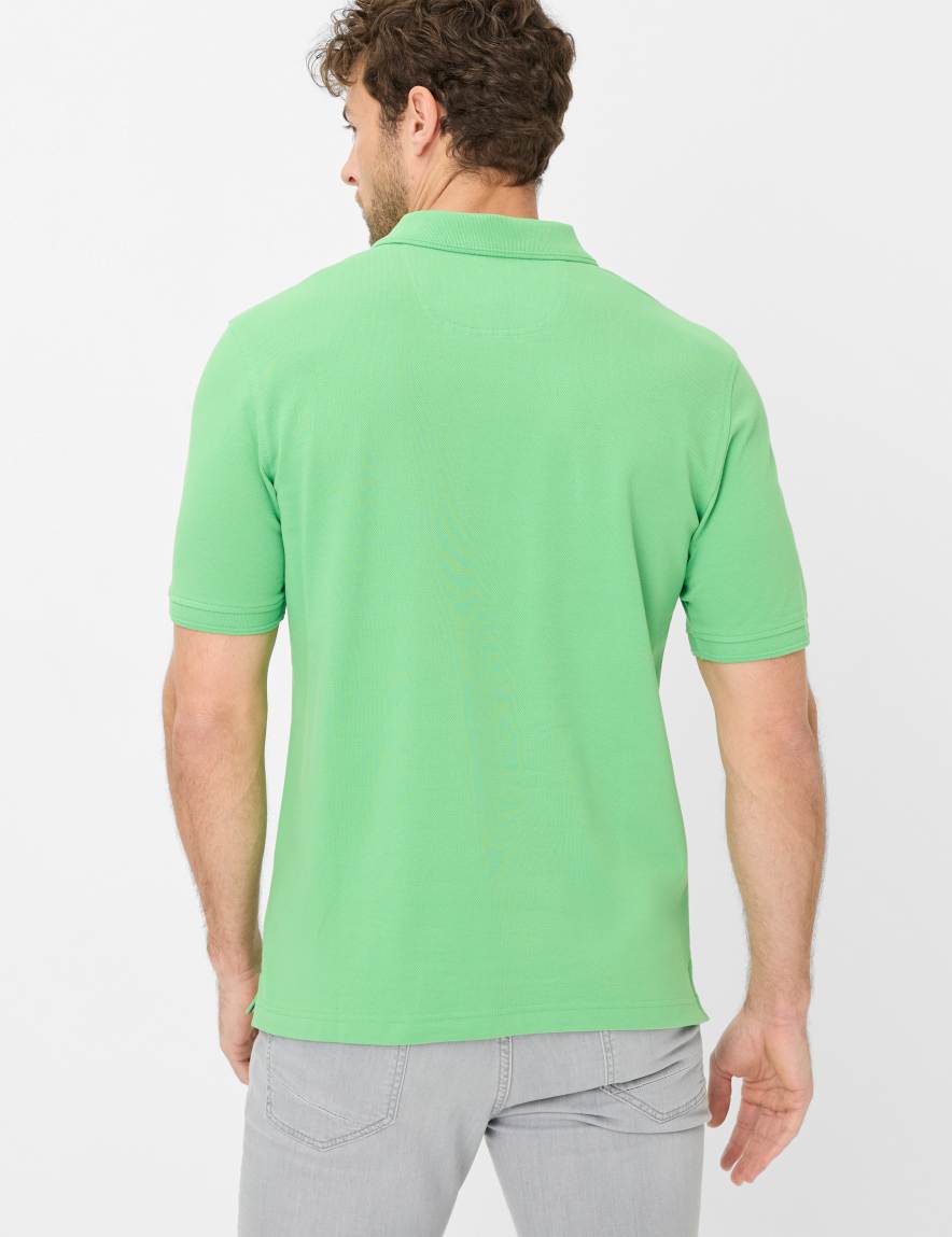 Eurex By Brax Men's Fashion Polos Style PETE Light Green ➜ - Buy At Brax