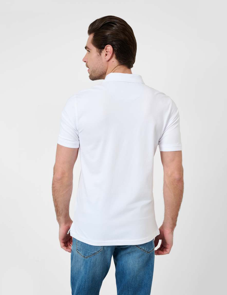 Eurex By Brax Men's Fashion Polos Style PETE White ➜ - Buy Now At Brax
