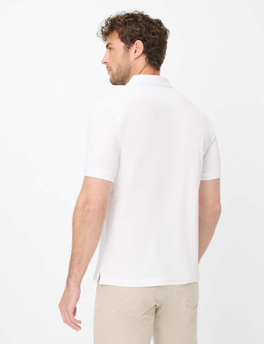 Eurex By Brax Men's Fashion Polos Style PETE White ➜ - Buy Now At Brax