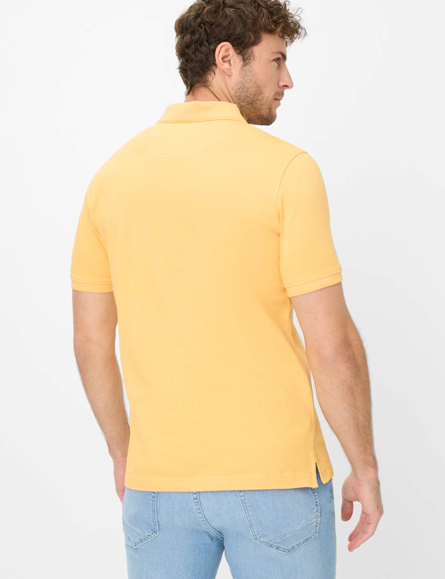 Eurex By Brax Men's Fashion Polos Style PETE Yellow ➜ - Buy Now At Brax