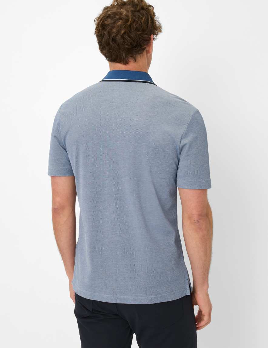 Eurex By Brax Men's Fashion Polos Style PETTER Blue ➜ - Buy Now At Brax