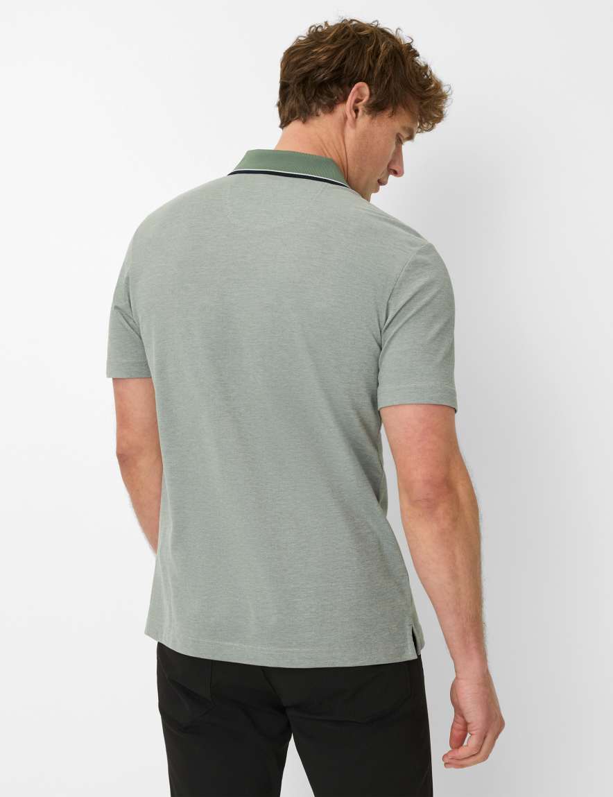 Eurex By Brax Men's Fashion Polos Style PETTER Green ➜ - Buy Now At Brax