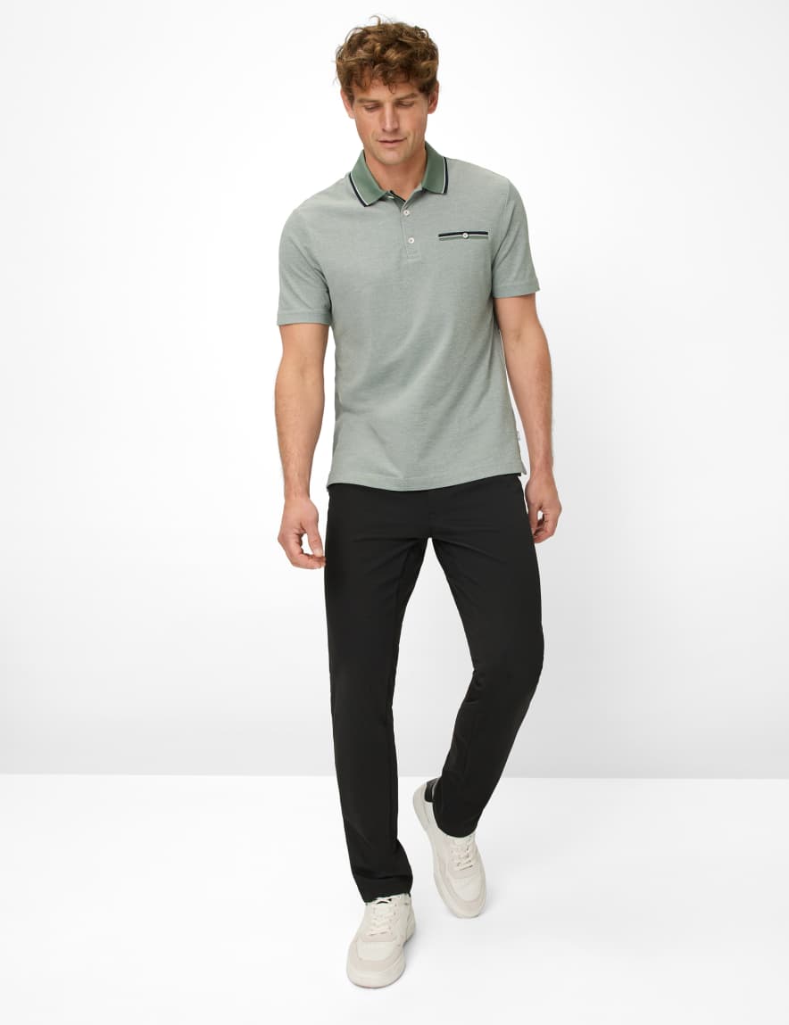 Eurex By Brax Men's Fashion Polos Style PETTER Green ➜ - Buy Now At Brax