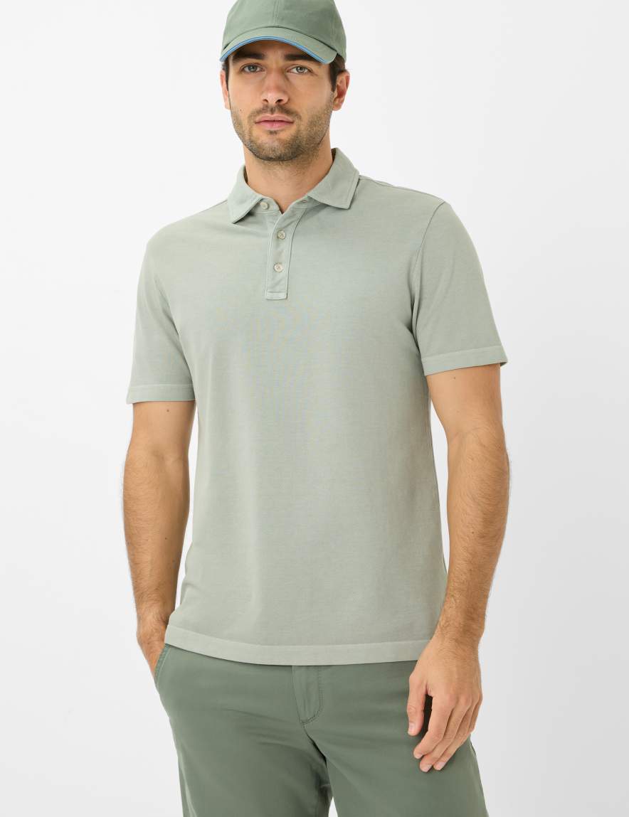 eurex by brax Men's fashion Polos Style PHILO Light Green ➜ - buy at Brax
