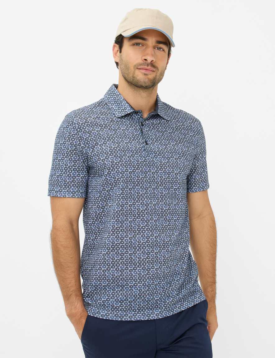 eurex by brax Men's fashion Polos Style PICO Blue ➜ - buy now at Brax