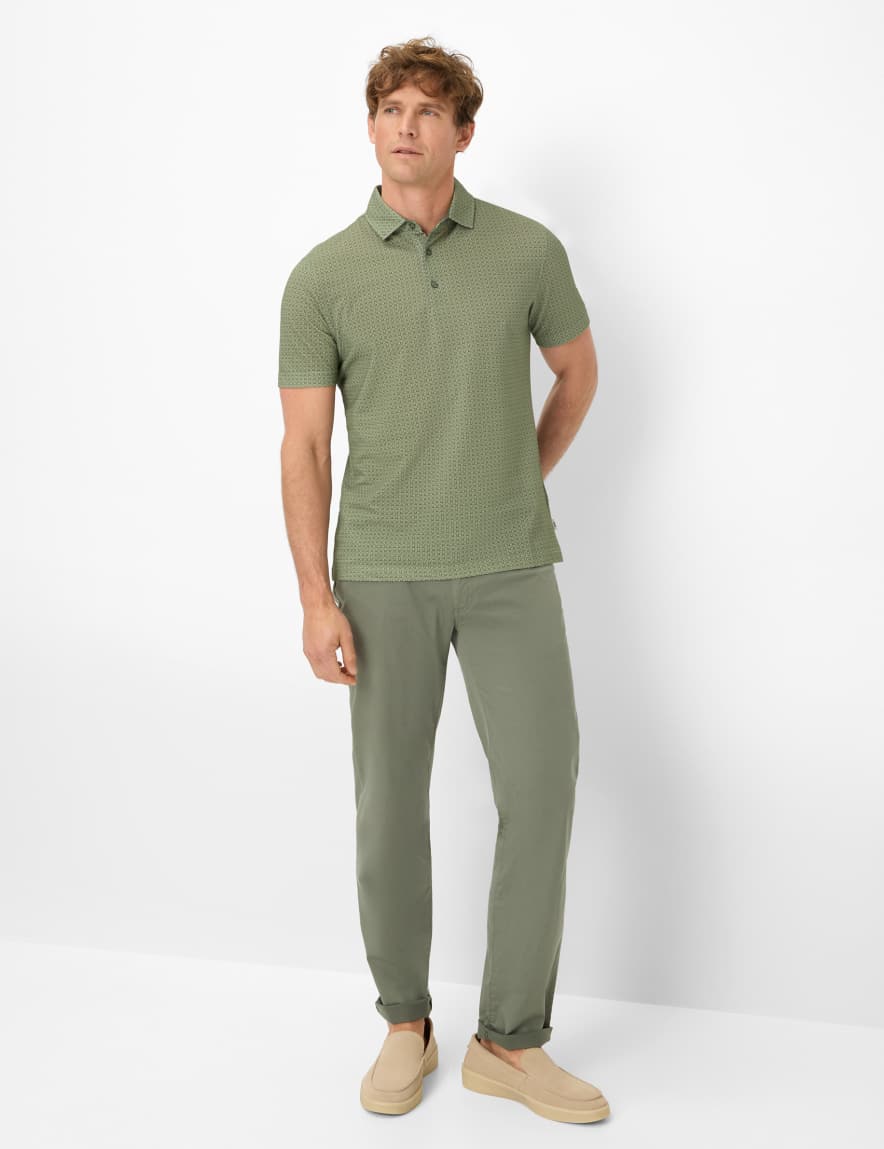 Eurex By Brax Men's Fashion Polos Style PICO Green ➜ - Buy Now At Brax