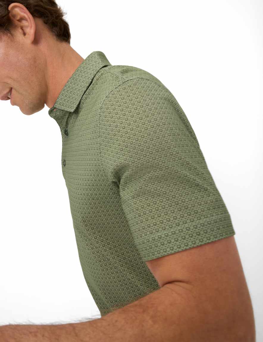 Eurex By Brax Men's Fashion Polos Style PICO Green ➜ - Buy Now At Brax