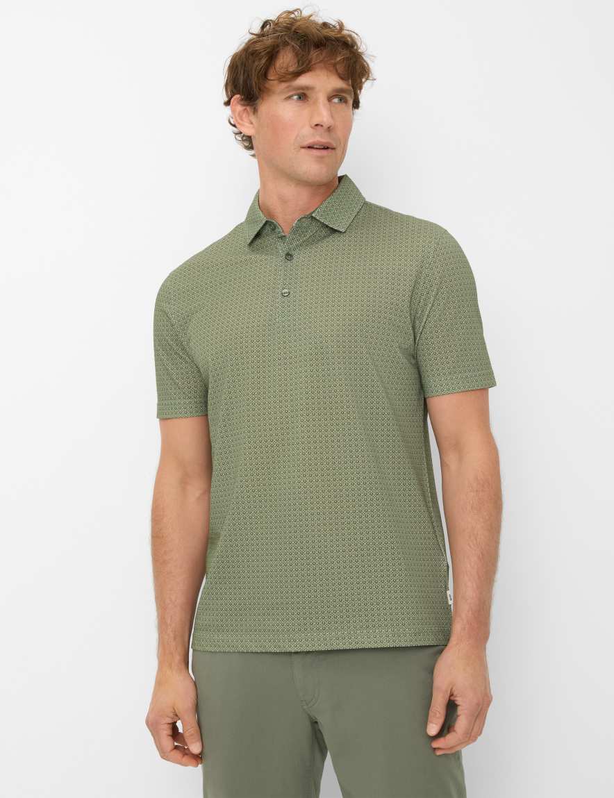 eurex by brax Men's fashion Polos Style PICO Green ➜ - buy now at Brax