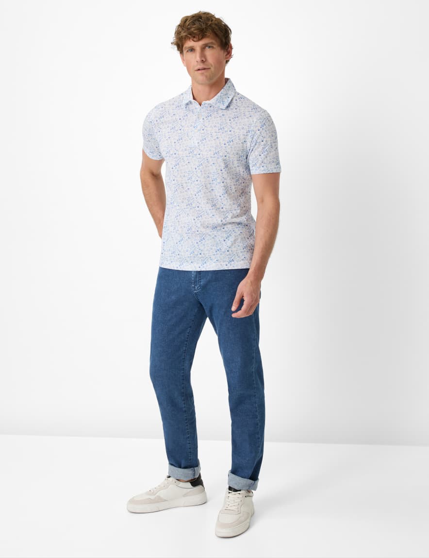 Eurex By Brax Men's Fashion Polos Style PICO Light Blue ➜ - Buy At Brax