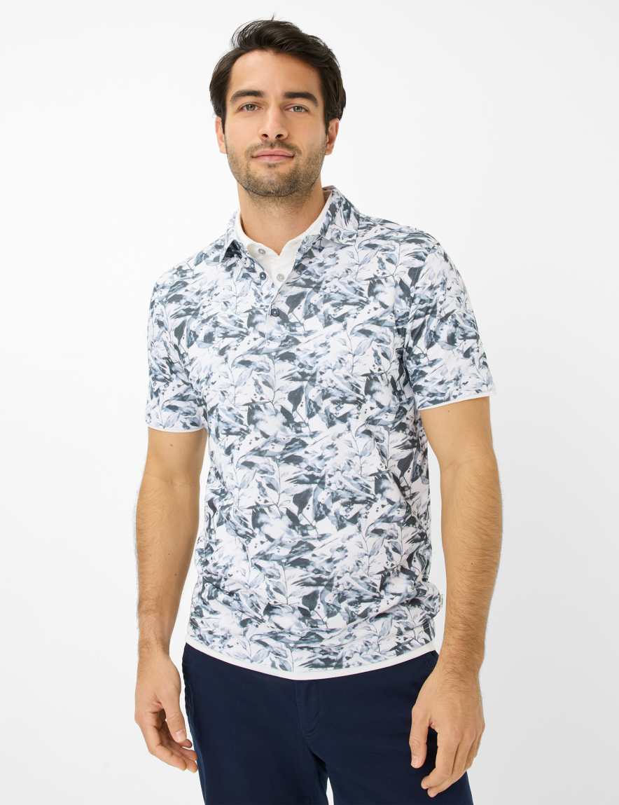 eurex by brax Men's fashion Polos Style PICO Light Blue ➜ - buy at Brax