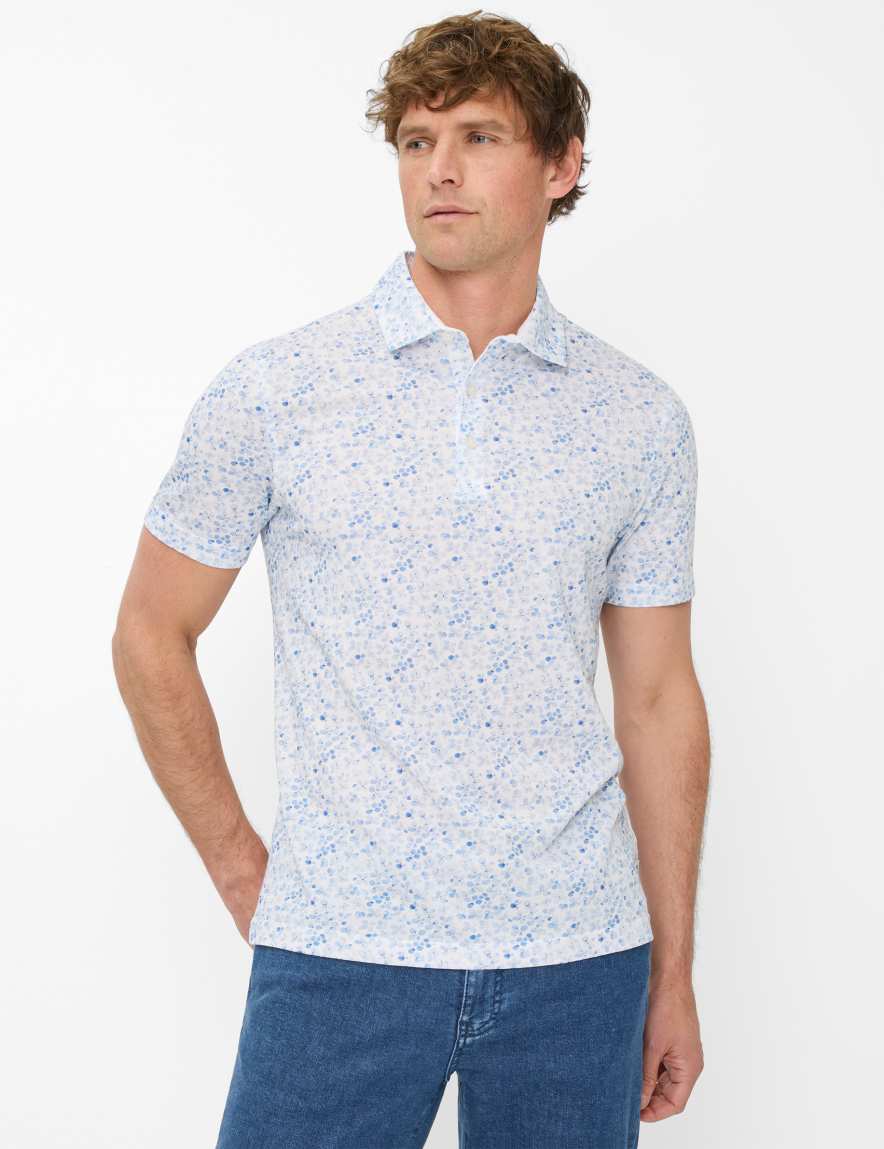 eurex by brax Men's fashion Polos Style PICO Light Blue ➜ - buy at Brax