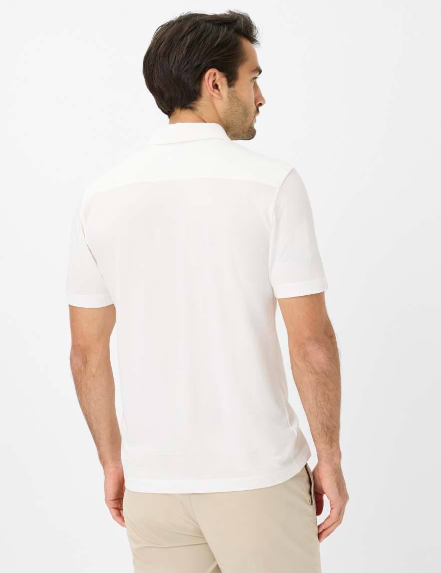Eurex By Brax Men's Fashion Polos Style PIROZ Cream White ➜ - Buy At Brax