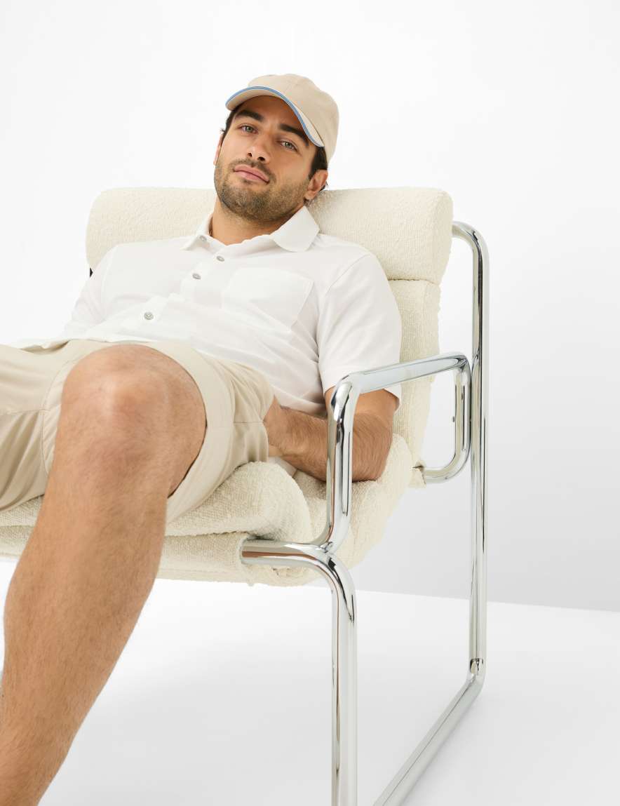 Eurex By Brax Men's Fashion Polos Style PIROZ Cream White ➜ - Buy At Brax