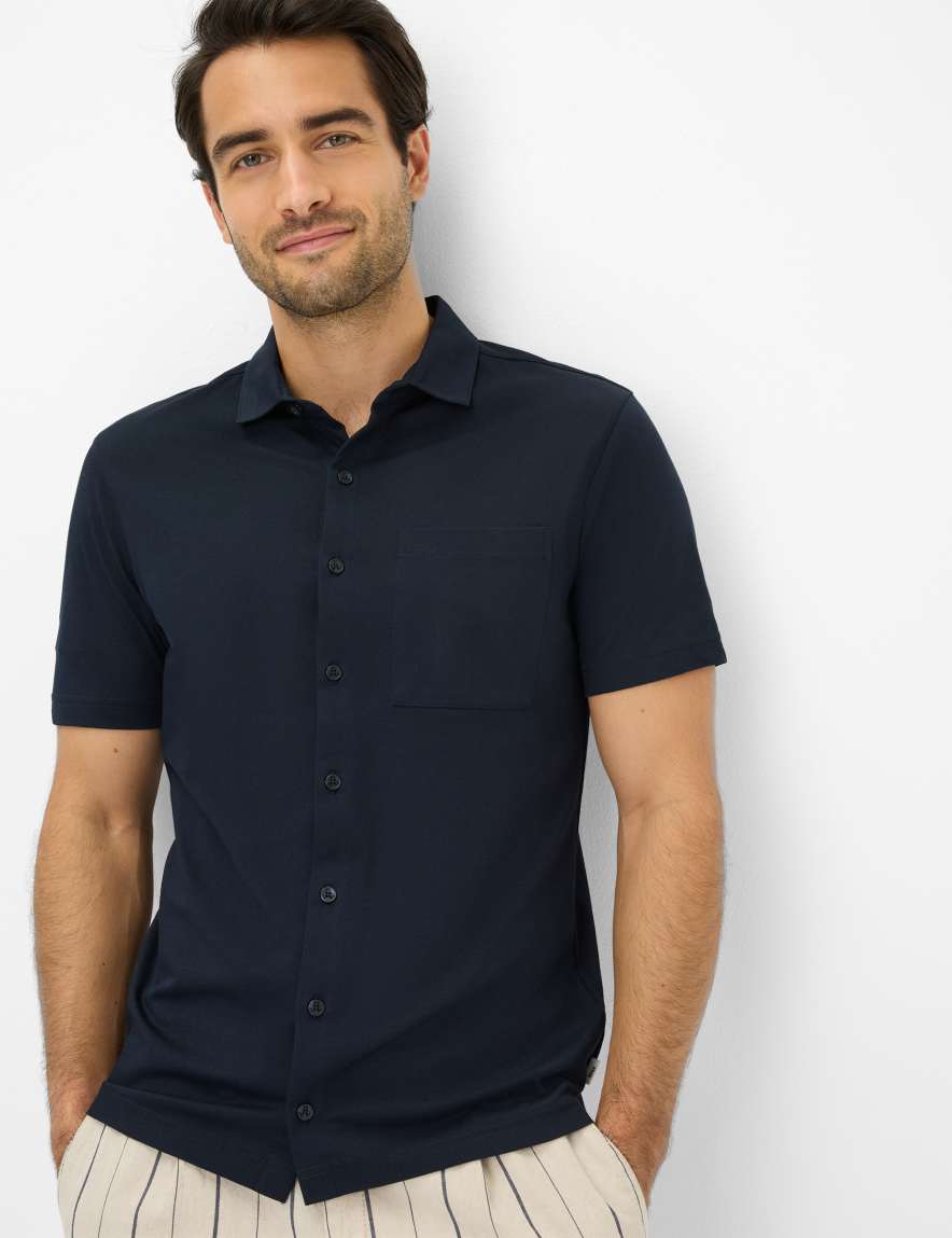 eurex by brax Men's fashion Polos Style PIROZ Dark Blue ➜ - buy at Brax