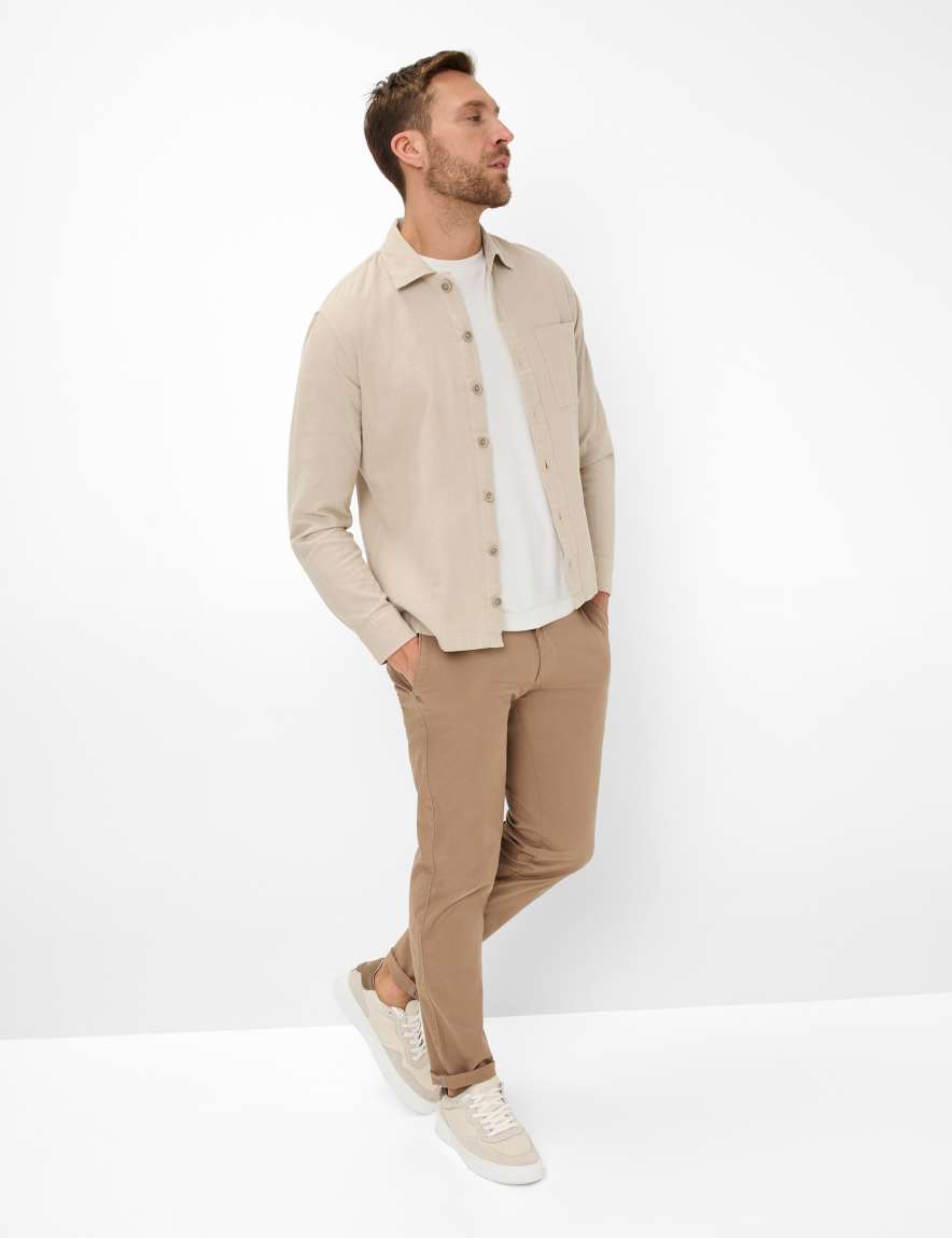 Eurex By Brax Men's Fashion Shirts | Jackets Style KAY Beige