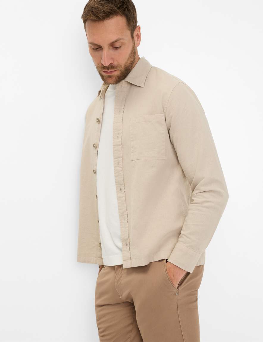 eurex by brax Men's fashion Shirts | Jackets Style KAY Beige