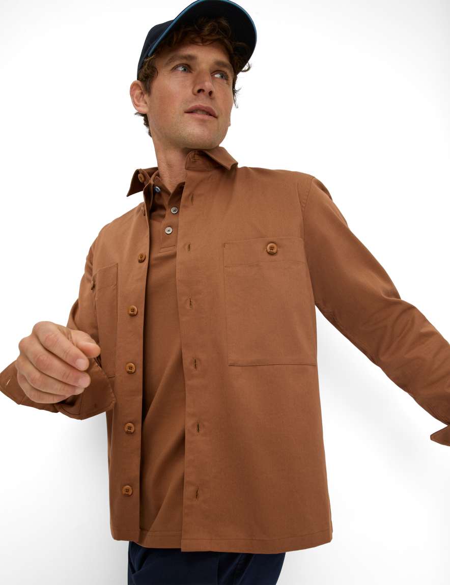 Eurex By Brax Men's Fashion Shirts | Jackets Style KAY Brown