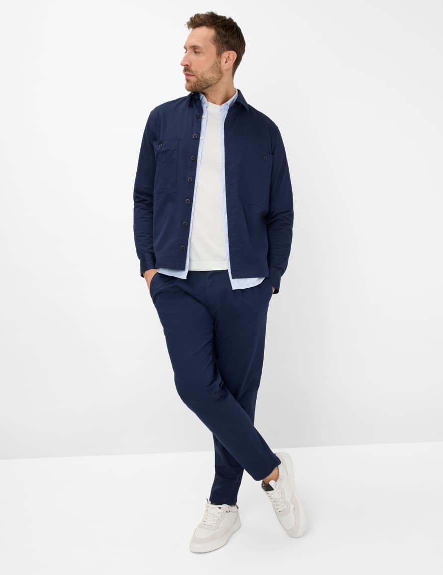 Eurex By Brax Men's Fashion Shirts | Jackets Style KAY Dark Blue