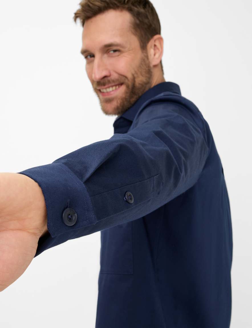 Eurex By Brax Men's Fashion Shirts | Jackets Style KAY Dark Blue